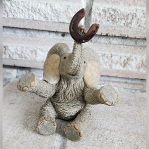 Elephant with horseshoe